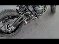 2022 mt07 black widow 230mm exhaust