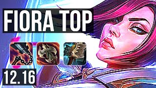 FIORA vs GWEN (TOP) | 2.8M mastery, 8 solo kills, 1300  games | KR Master | 12.16