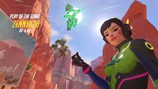 D.va POTG sextuple kill - Overwatch