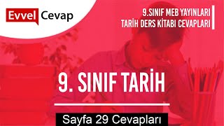 9. Sınıf Tarih Meb Yayınları Ders Kitabı Cevapları Sayfa 29