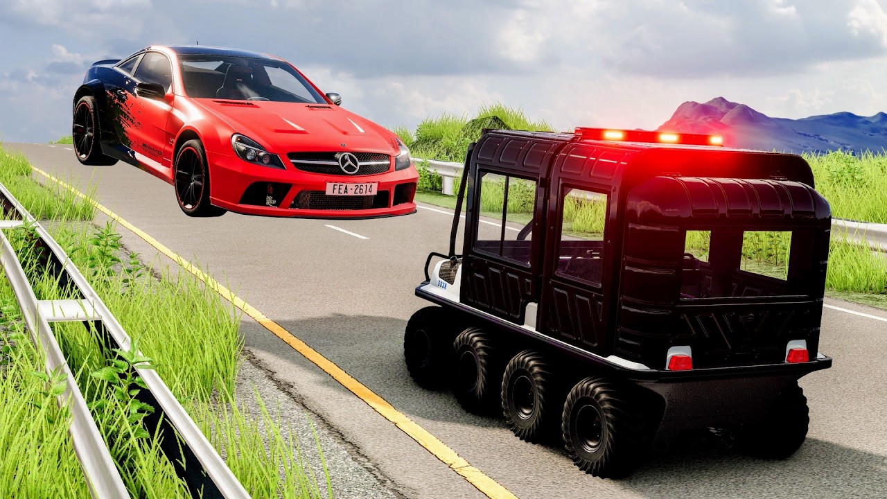 High Speed Traffic Car Crashes #274 - BeamNG Drive | CrashBoomPunk