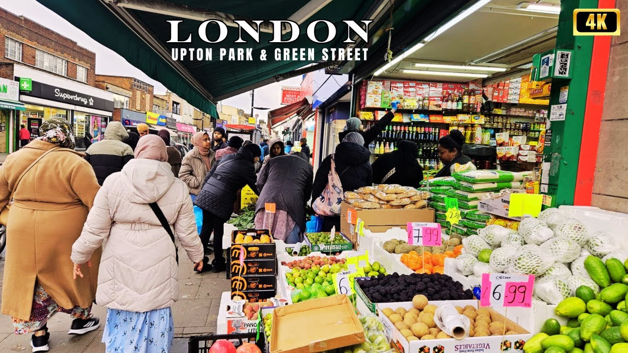 London Multicultural Walk | Ramadan Preparations in Upton Park & Green Street🌙Little India 4k