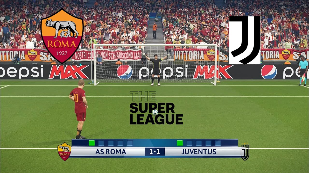 The [6th] game of the [12th] week of Super League Roma vs Juventus ...