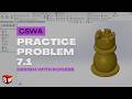CSWA Practice Problem 7.1 Solution | SolidWorks Exam Guide