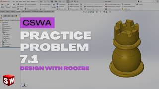 Celebrity CSWA Practice Problem 7.1 Solution | SolidWorks Exam Guide Wealth