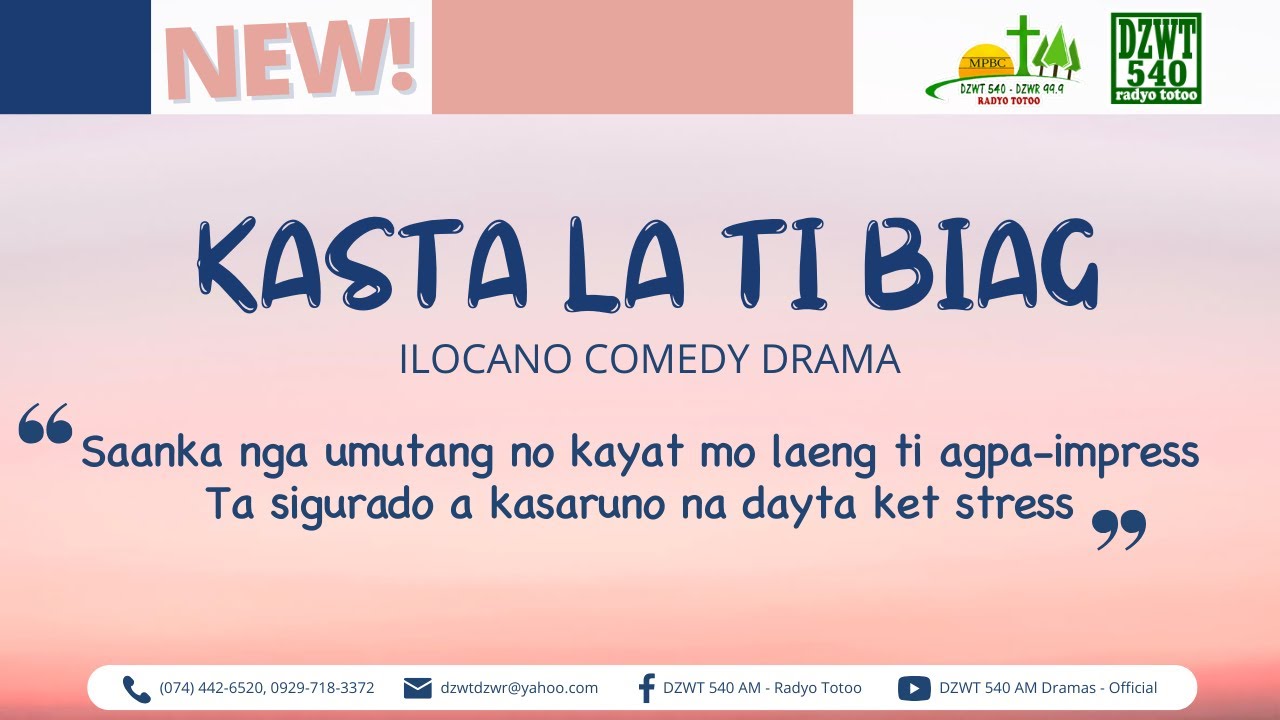Kasta la ti Biag - October 4, 2025  #IlocanoComedyDrama #DZWTDramasOfficial