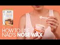 How to remove nose hairs using nads nose wax kit  step by step tutorial  demo