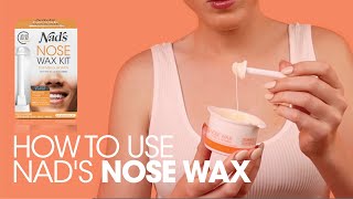 How to Remove Nose Hairs using Nad's Nose Wax Kit | Step by Step Tutorial | Demo Video