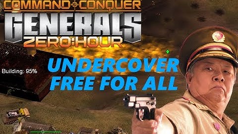 Undercover Free For All Series Episode 5 - INFANTRY with Potential TEAMING | C&C generals Zero Hour