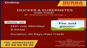 DOCKER & KUBERNETES (Fast Track) Online Training @ DURGASOFT