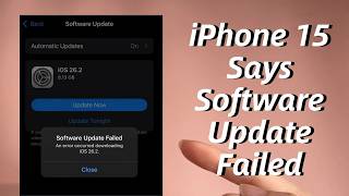 iPhone 15 Says Software Update Failed An Error Occurred Downloading iOS. How to Fix It? screenshot 5