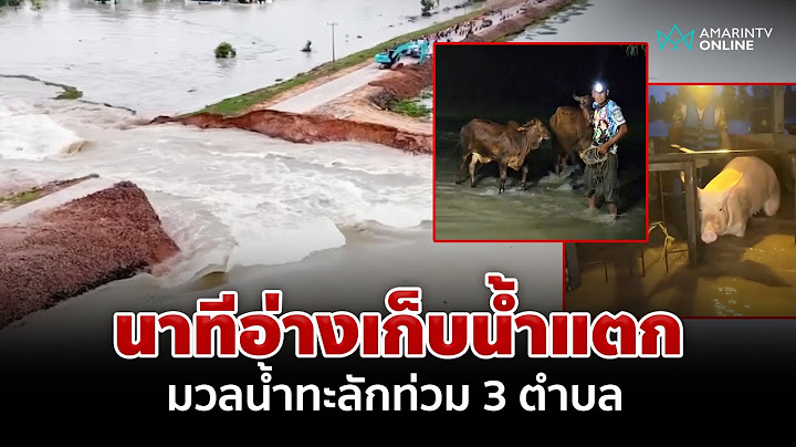 นาทีอ่างเก็บน้ำห้วยเชียงคำ จ.มหาสารคาม แตก มวลน้ำทะลักท่วม 3 ตำบล | อมรินทร์อัปเดต