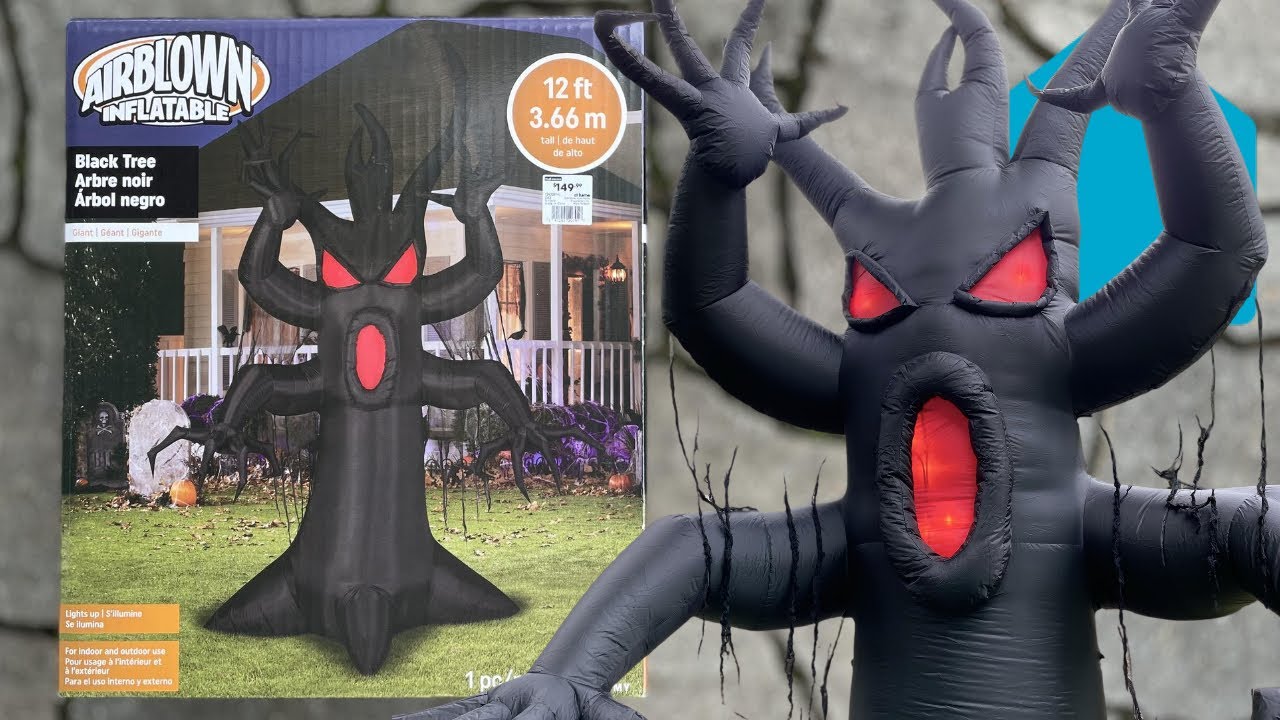 2021: Gemmy Airblown Inflatable Black Tree Review [4K]