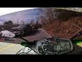 Kawasaki ZX6R on NC 194 Valle Crusis towards Banner Elk