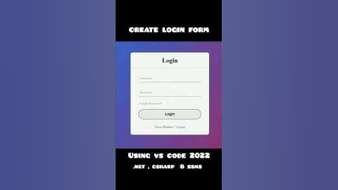 Learn how to create a simple login form in ASP.NET Web Forms in just 30 seconds.#webforms #loginform