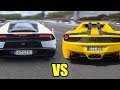 Lamborghini Huracan vs Ferrari 458 Spider - Drag Race!