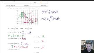 M125 Final Review Topic - Graphical Integral Problems