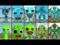 ALL SPRUNKI FAMILY SIZE COMPARISON – WHO WILL WIN THE BATTLE IN GARRY’S MOD? (SKY, LIME)