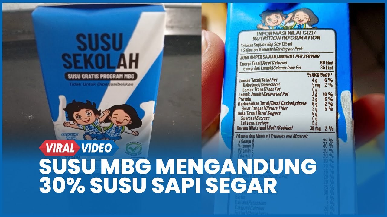 Susu MBG Hanya Mengandung 30 Persen Susu Sapi Segar Lebih Banyak Air, Ini Kata BGN