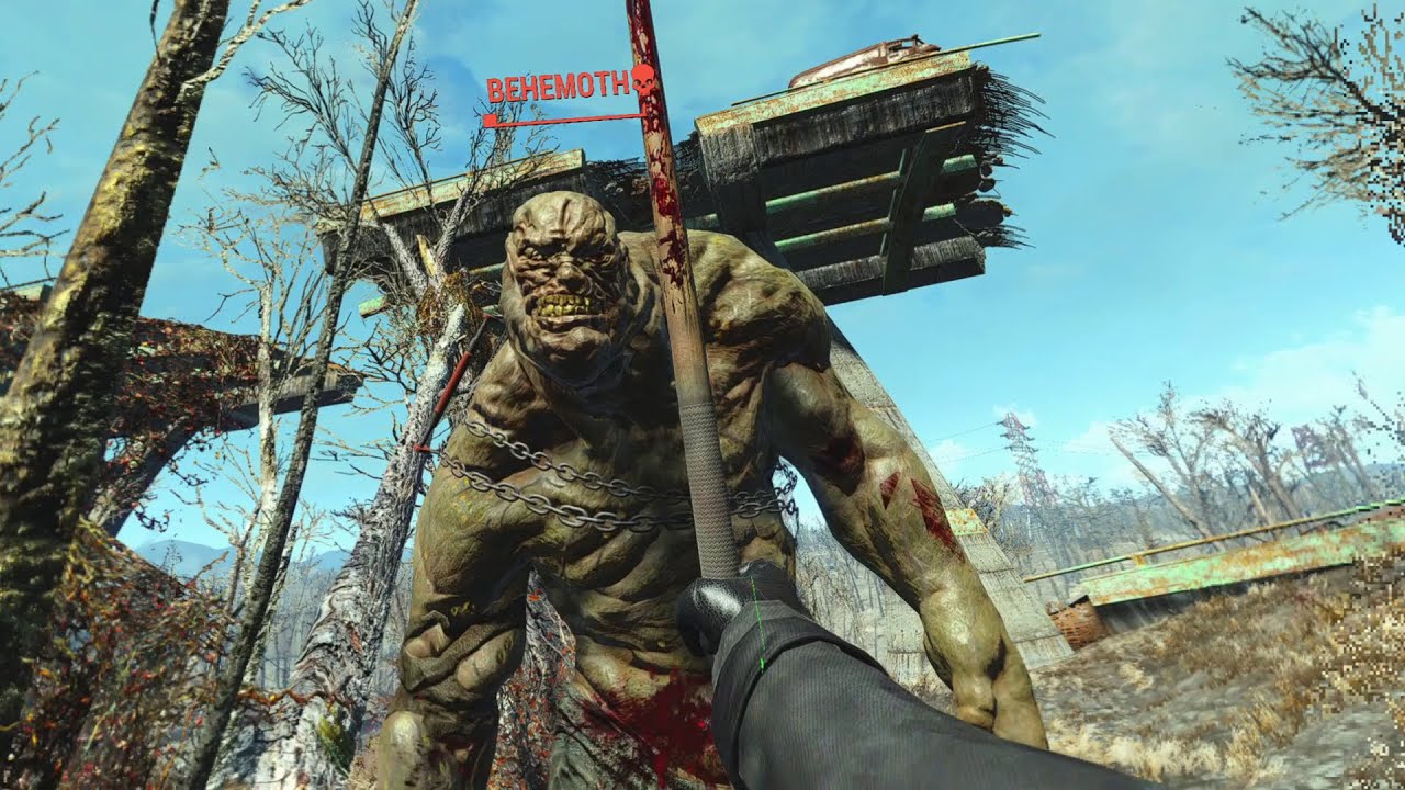 Face to face with a Mutant Behemoth in VR - Fallout 4 VR - YouTube