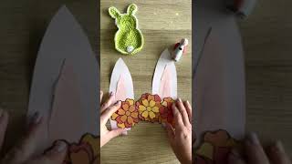 What To Make a Cute Bunny Headband 🐰#shorts #bunnycraft