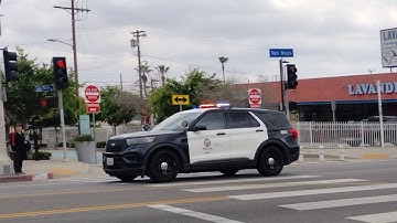 LAPD Foothill Unit Responding