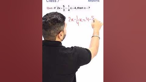 Find the Answer of This Equations ? - 1 Video1Mark पक्का(Class 7th Maths)