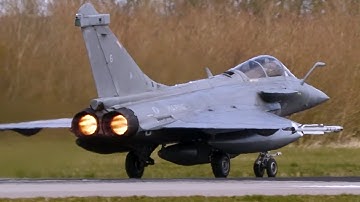 [4K] French Navy Rafales FULL AFTERBURNER takeoff Frisian Flag Leeuwarden AB