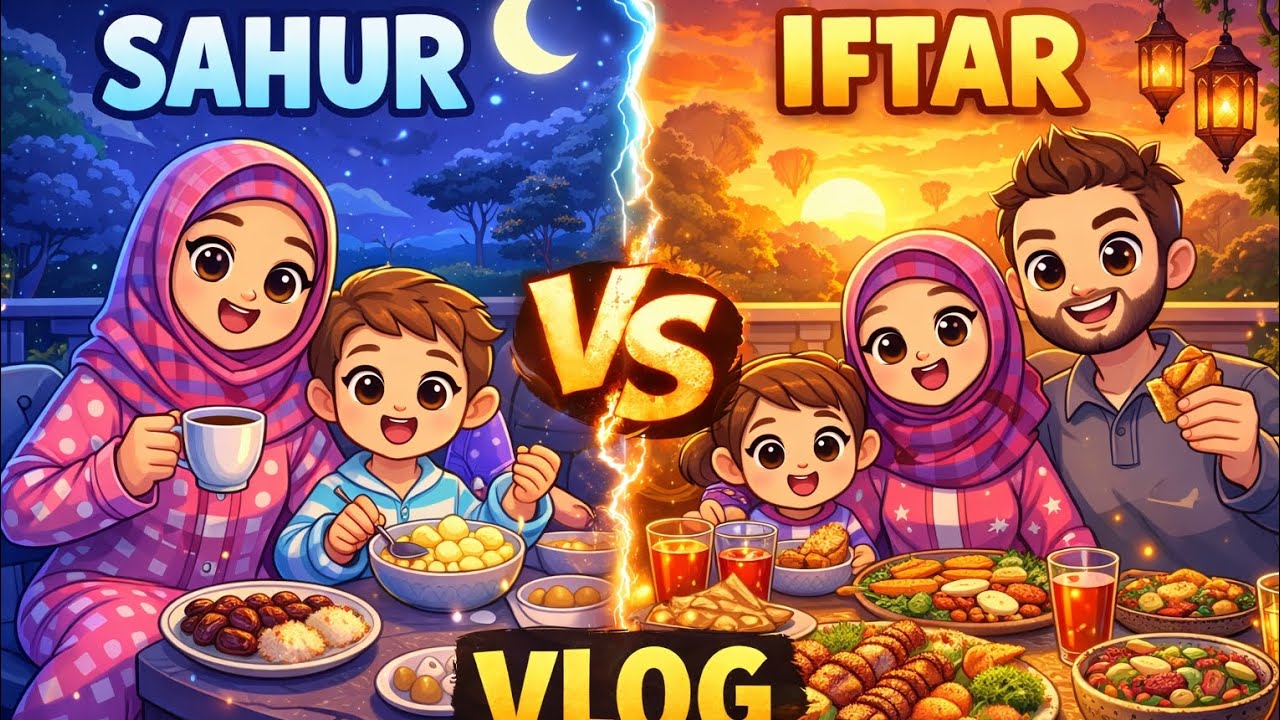 avetar worlde iftar ve sahur vlog Aybike ❤ Esma 