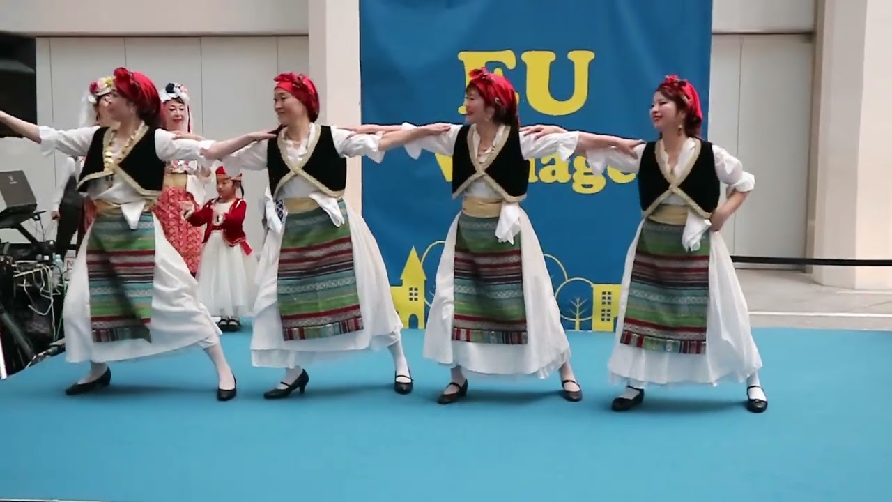 ギリシャの踊り EU Village 2024/5/11 ギリシャダンス ケフィ ② - YouTube