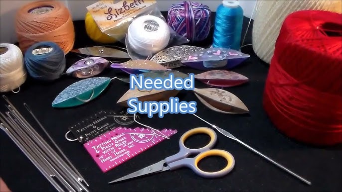 How to wind a tatting shuttle with thread 