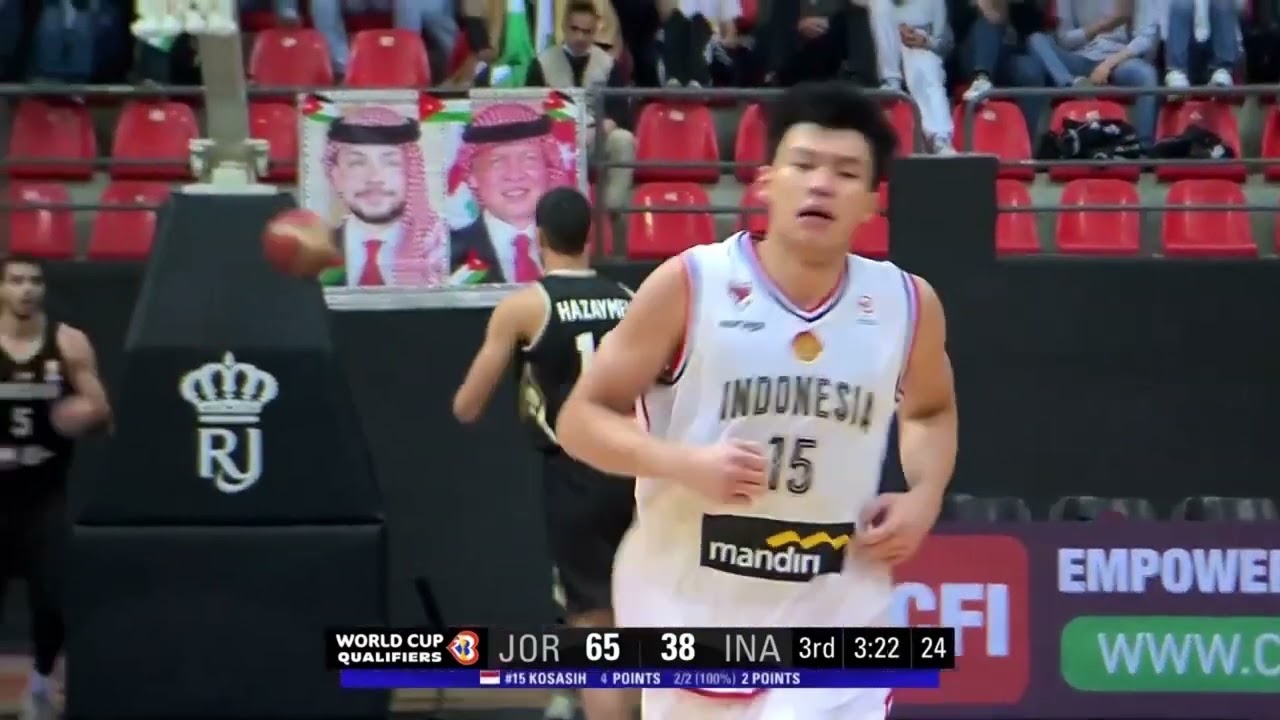 Highlight Vincent Rivaldi Kosasih - Timnas Indonesia vs Jordania - FIBA WC 2023 ASIAN - 8 Pts,100%FG