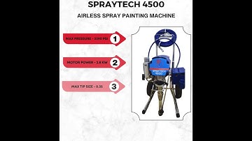 Airless Spray Painting Machine Spraytech-4500  #construction #machines  #airlesssprayer