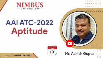 AAI ATC-2022 | Junior Executive | Aptitude | Free Online Classes | Live Session