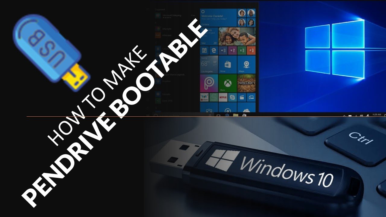 How To Make A Bootable USB Drive of Windows 10 - YouTube