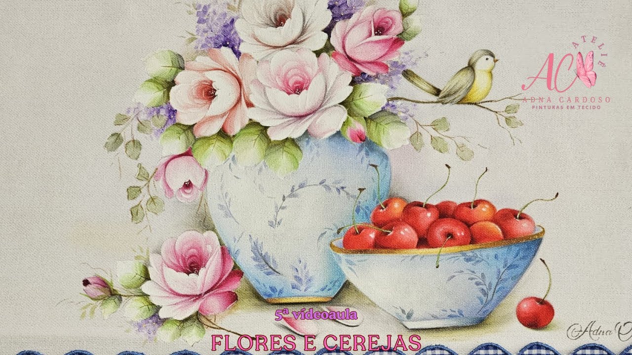 Pintando flores e cerejas - projeto apostila 03