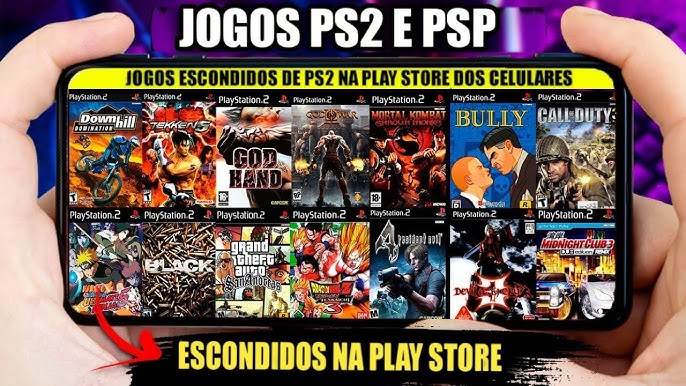 JOGOS ESCONDIDOS DE PS2 NA PLAY STORE dos celulares Android 