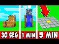 COMO FAZER UMA ARMADILHA NO MINECRAFT EM 30 SEG / 1 min / 5 Min - Noob Vs Pro no Minecraft | Pt. 1