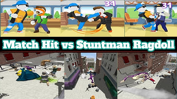 Stuntman Ragdoll vs Match Hit All Level Gameplay Android,iOS - NEW APK UPDATE