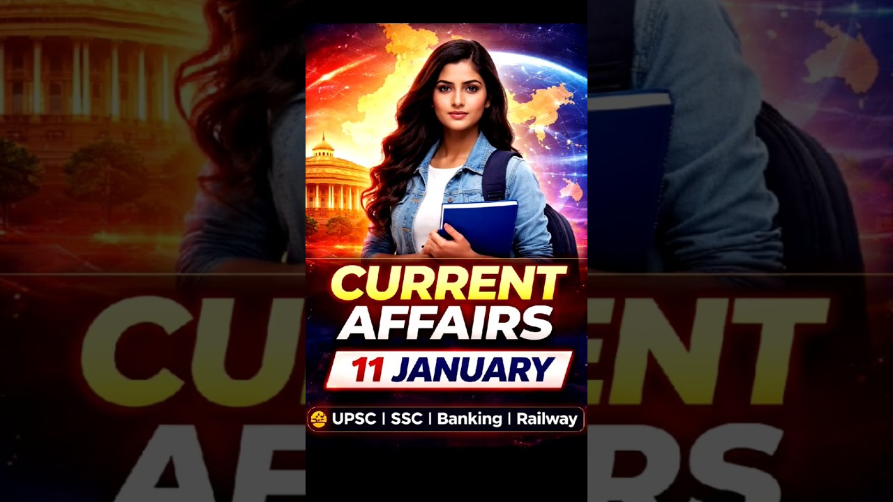 📢 Today’s Current Affairs – 11 January | Exam Special