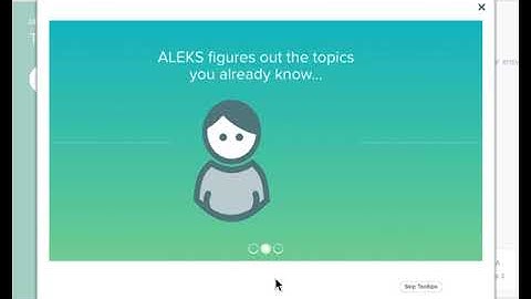 ALEKS First Day Tutorials and the Initial Knowledge Check