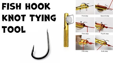 Fish Hook Knot Tying Tool in Action - Simple and Very Effective Gadget