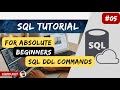 SQL Tutorial for Beginners | Sql full course in Hindi | DDL Commands #05  #sqlforbeginners #sql #ddl