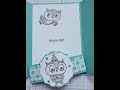 Gate Fold card with Belly Band using Adorable Owls