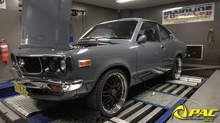 13B TURBO RX3 ON THE DYNO - 500+ HP ATW #BUILTPACTOUGH