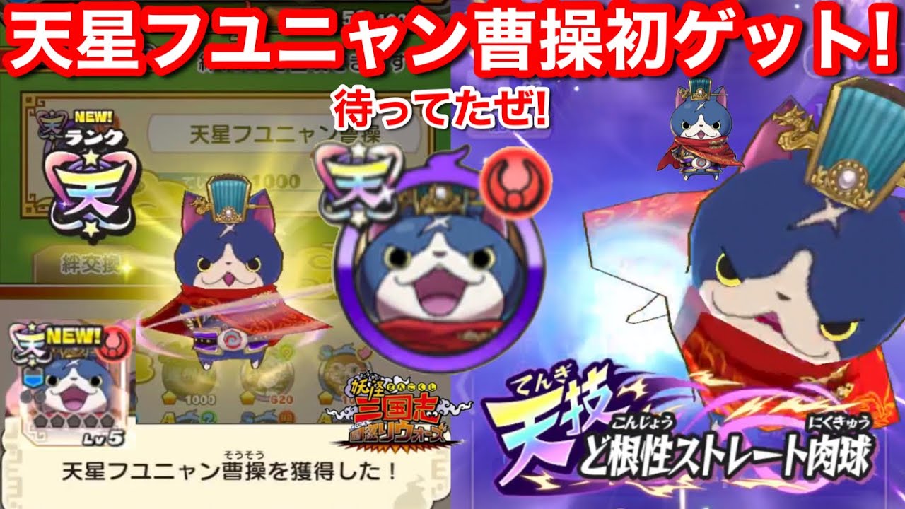 天星フユニャン曹操 初ゲット！絆 入手方法 集め方！国盗り ゴールド