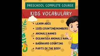 Preschool Learning Videos | Learning Videos For Kids/toddlers | Smart Kiddos @smartkiddos5555
