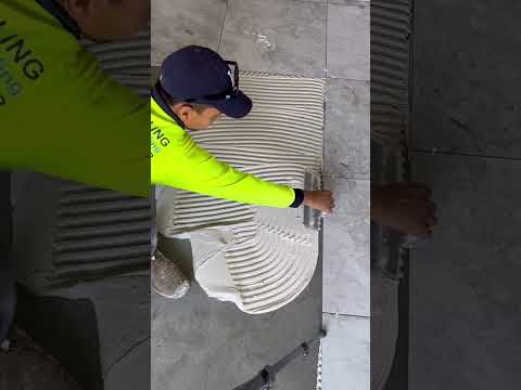 Floor tiling using