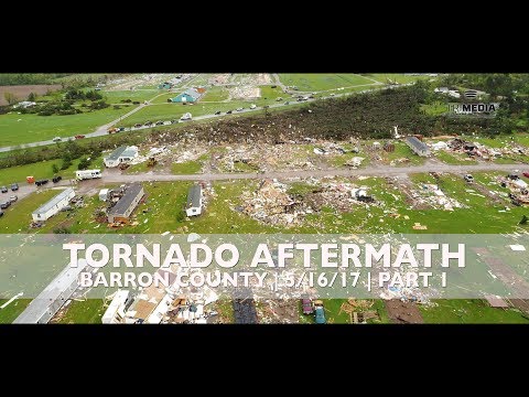 Arial Footage of Barron County Tornado Aftermath | May 16th, 2017