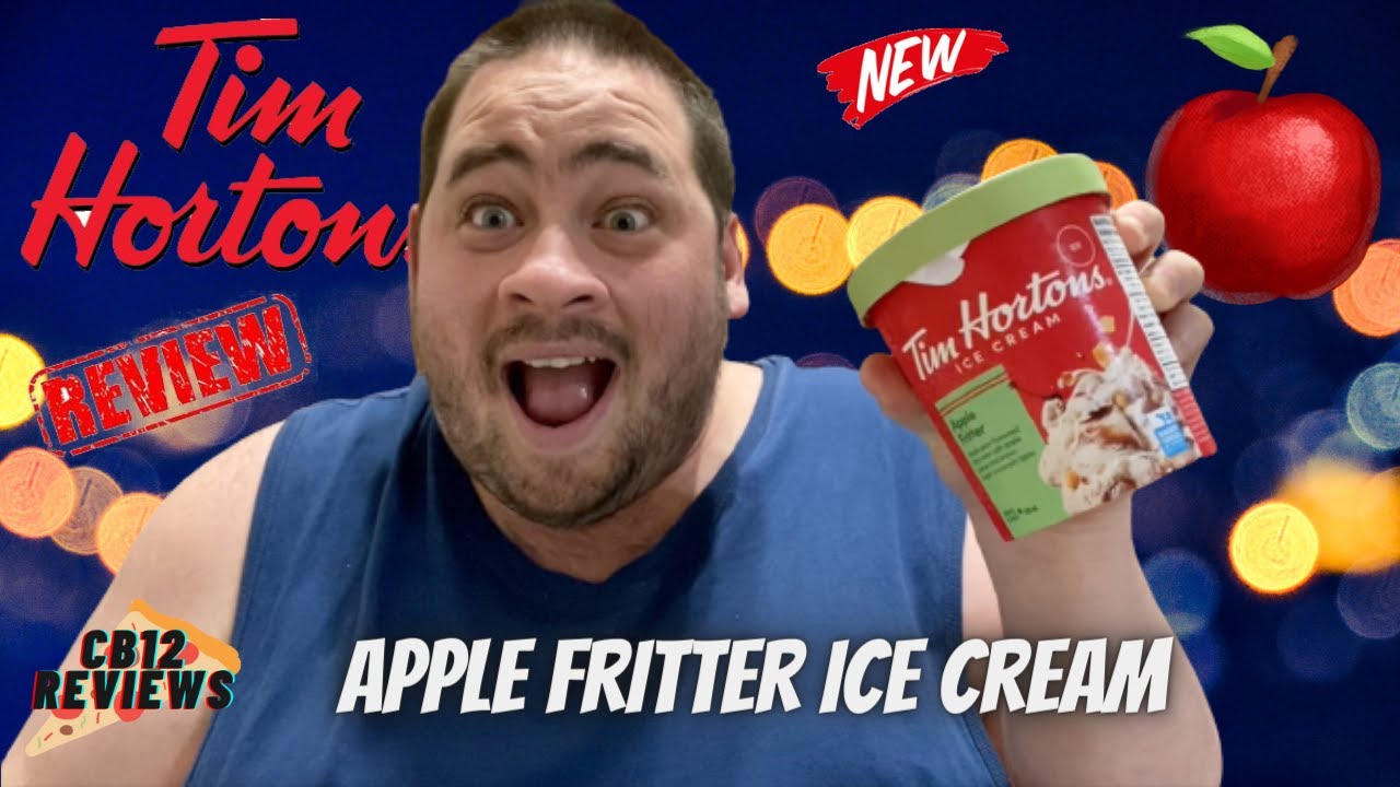 🍎🍨 "NEW" Tim Hortons Apple Fritter Ice Cream 